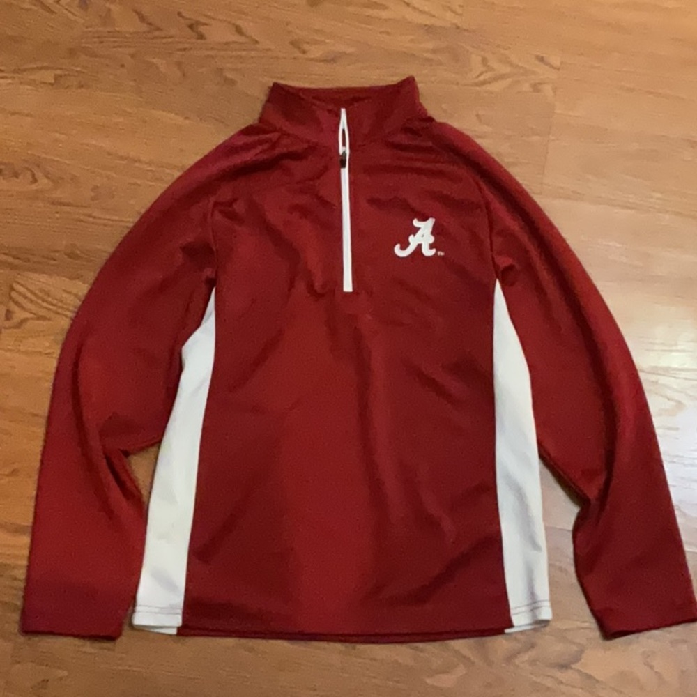 Crimson and White Alabama Quarter-Zip Pullover